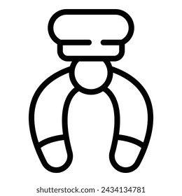 Recreation arcade game icon outline vector. Design hand robot. Recreation play