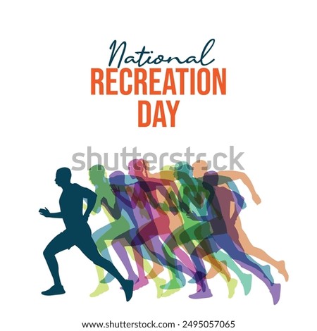 Recreation Day vector design template good for celebration usage. Recreation Day design. flat design. eps 10.