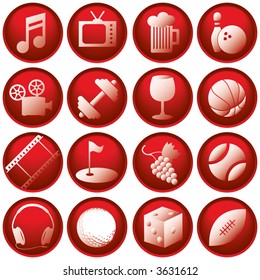 Recreation Icon Buttons