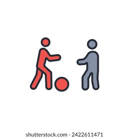 recreation icon. vector.Editable stroke.linear style sign for use web design,logo.Symbol illustration.