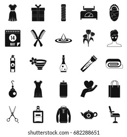 Recreation icons set. Simple set of 25 recreation vector icons for web isolated on white background