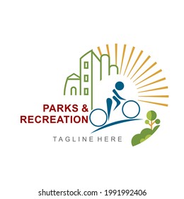 Recreation Park Logo For Cycling In The Cool Highlands.