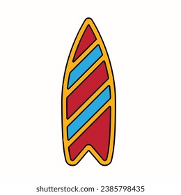 Recreation, Sports, Surfboard, Surfing line icon vector