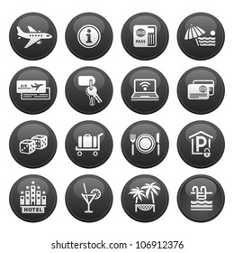 Recreation, Travel & Vacation, icons set