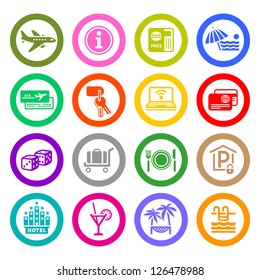 Recreation, Travel & Vacation, icons set. Sport, Tourism. Vector illustration