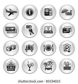 Recreation, Travel & Vacation, icons set. My works (vectors) in this series:
http://www.shutterstock.com/sets/30473-travel-gray.html?rid=512323
