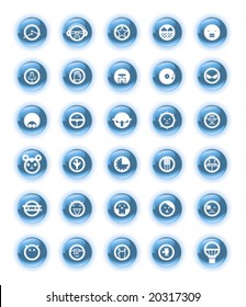 recreational activity icon set