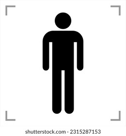 Recreational and Cultural Interest Area Symbol Signs - Men’s Restroom
