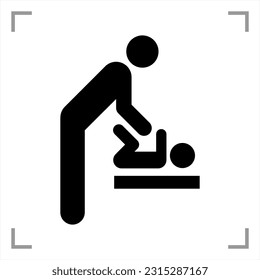Recreational and Cultural Interest Area Symbol Signs - Baby Changing Station (Men’s Room)