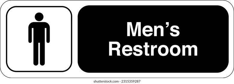 Recreational and Cultural Interest Area Symbol Signs - Men’s Restroom Land