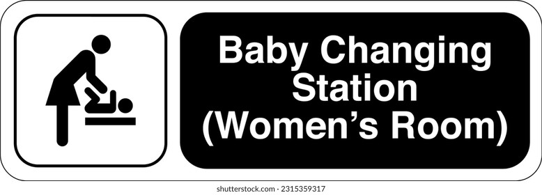 Recreational and Cultural Interest Area Symbol Signs - Baby Changing Station (Women’s Room) Land