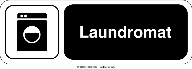 Recreational and Cultural Interest Area Symbol Signs - Laundromat Land