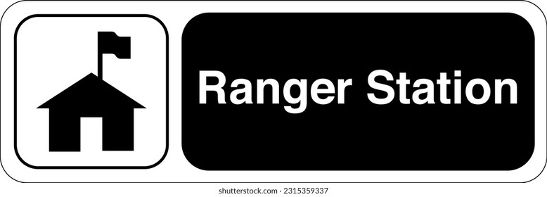 Recreational and Cultural Interest Area Symbol Signs - Ranger Station Land