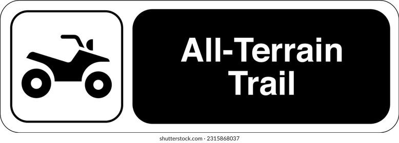 Recreational and Cultural Interest Area Symbol Signs for Land Recreation All Terrain Trail Landscape