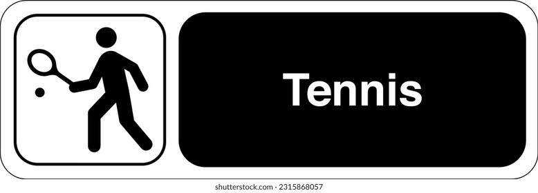 Recreational and Cultural Interest Area Symbol Signs for Land Recreation Tennis Landscape