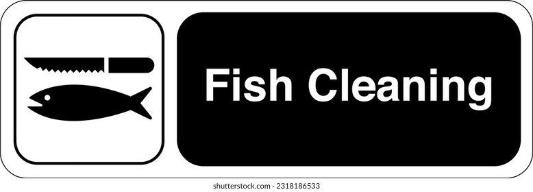 Recreational and Cultural Interest Area Symbol Signs for Water Recreation Fish Cleaning Landscape