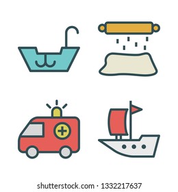 recreational vector icon set