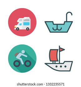 recreational vector icon set