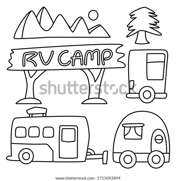 recreational\
vehicle and camping car line design\
theme