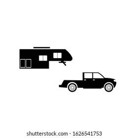 Recreational Vehicles Icon, motor home 