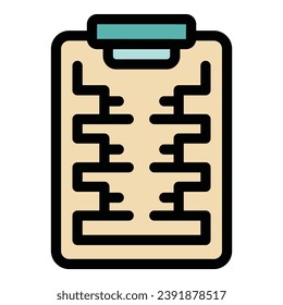 Recruit offer icon outline vector. Hiring team. Post candidate color flat