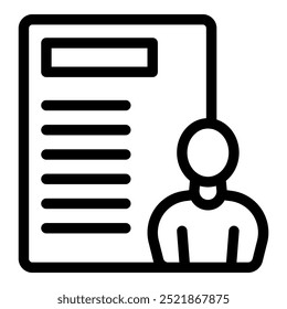 Recruiter is checking a candidate resume before a job interview