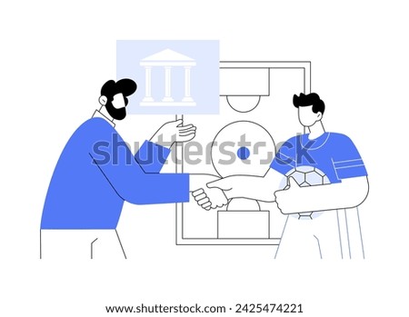 Recruiters isolated cartoon vector illustrations. College recruiters invite school graduate, education place, make offer, admission process, student lifestyle, sport scholarship vector cartoon.