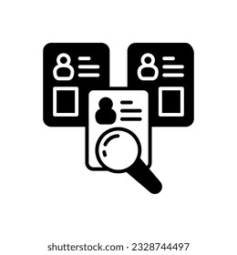 Recruiting icon in vector. Illustration