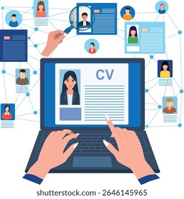 Recruiting, identifying and selecting suitable candidates for available jobs.