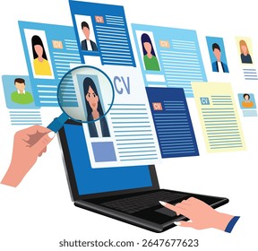Recruiting, identifying and selecting suitable candidates for available jobs.