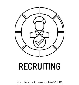 RECRUITING Line icon