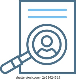 Recruiting Line Two Colour Icon