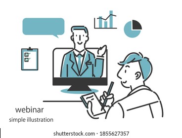 recruiting remotely, simple hand drawn illustration