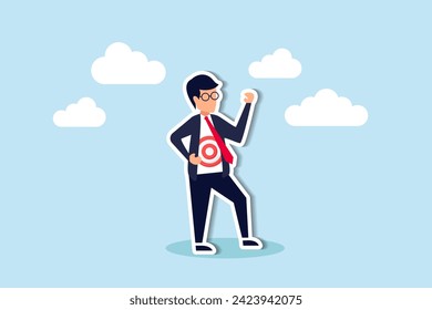 Recruiting target candidates, headhunting in HR, and finding the right audience in marketing are essential concept, businessman wearing eyeglasses tearing his suit reveal target symbol on his shirt.