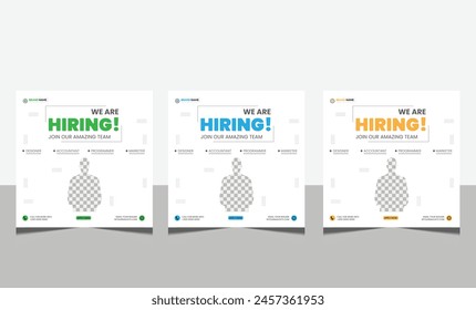 Recruitment advertising template. Recruitment Poster, Job hiring poster, announcement job vacancies