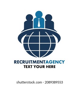 Recruitment Agency Vector Logo Template Illustrationthis Stock Vector ...