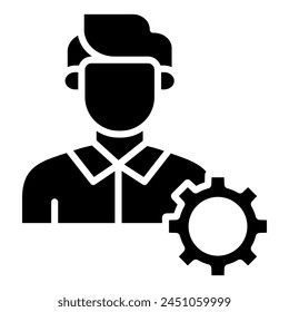 Recruitment Automation icon line vector illustration