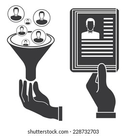 recruitment concept, job application