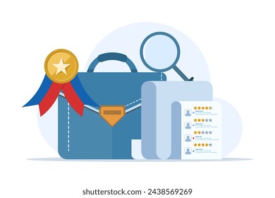 recruitment concept for job candidate list, Employment, Job search, Recruitment, Human resource management for website banner, landing page, infographic, mobile app. flat vector illustration.
