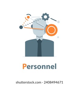 Recruitment concept,Idea of employment and job interview. Recruitment manager searching. Job candidate for a start up project
