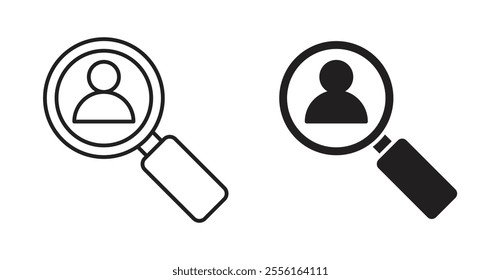 Recruitment Filled flat icons set for apps and web ui designs.