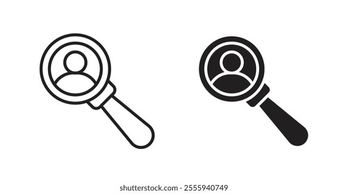Recruitment flat simple vector symbols illustration.