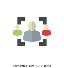 recruitment flat vector icon