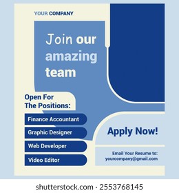 Recruitment flyer templates for companies, you can make adjustments according to your company's needs