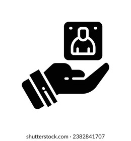 recruitment glyph icon. vector icon for your website, mobile, presentation, and logo design.
