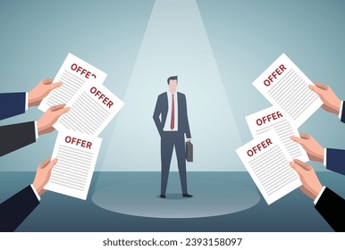 Recruitment, hiring concept. Finding job candidates.