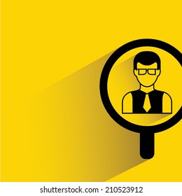 recruitment, human resource concept, flat and shadow theme design