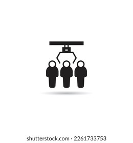 recruitment and human resource icon vector illustration
