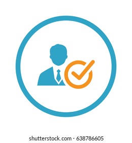Recruitment Icon. Business Concept. Flat Design. Isolated Illustration.