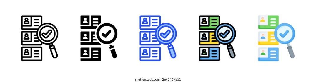 Recruitment Icon Collection With Multiple Styles